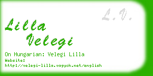 lilla velegi business card